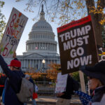 Democratic electoral wins re-energize protesters at an anti-Trump rally in nation’s capital