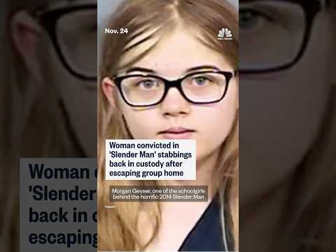 Woman convicted in 'Slender Man' stabbings back in custody after escaping group home