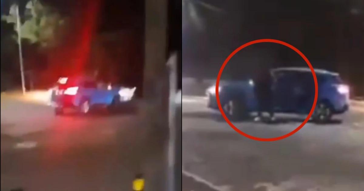 VIDEO: Sujetos golpean a joven tras choque en Puebla; intentó reclamarles y lo atropellaron