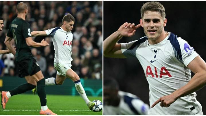 ¿El gol del año?: un defensor del Tottenham deslumbró las redes con un tanto que dejó a todos boquiabiertos