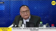 Julio Rau Rau tilda de "traidores" a dirigentes gremiales que no se plegarán al paro de transportistas de este martes