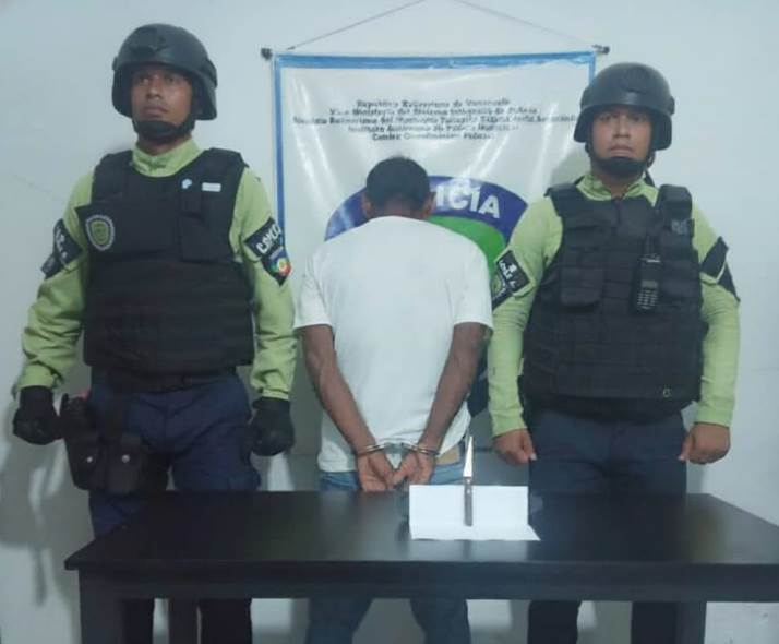 Detienen a hombre por presunta amenaza con arma blanca a pasajeros en Tucupita
