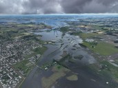 Situación catastrófica. Las dramáticas imágenes de las inundaciones en la provincia de Buenos Aires