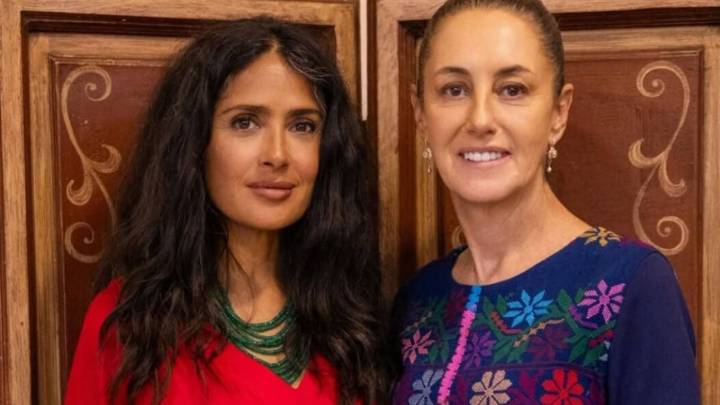 Salma Hayek pide a Claudia Sheinbaum más apoyo para impulsar el cine mexicano