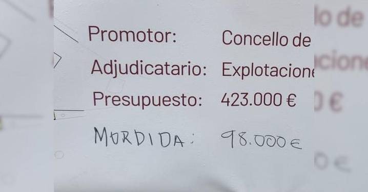 ¿Sabe usted que en Celanova va más rápida la "limpieza de carteles" que las obras?