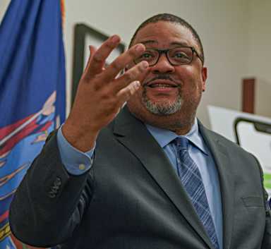 Manhattan DA Alvin Bragg cruises to second term in three