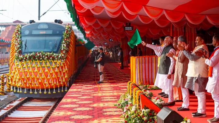 PM Modi flags off four new Vande Bharat Express trains from Varanasi