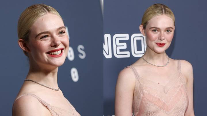 Elle Fanning Dons Romantic Sheer Dress for 'Sentimental Value' Premiere