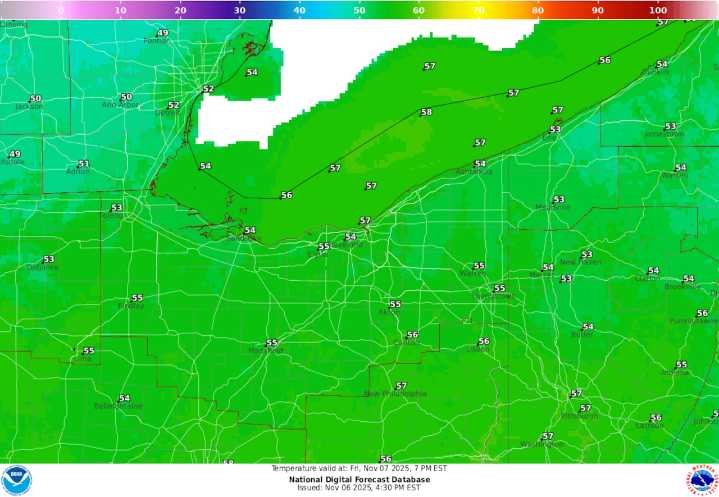 Mostly dry evening expected for NE Ohio high school football quarterfinals