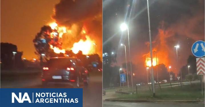 Impresionante explosión en el Polo Industrial de Ezeiza: arde una fábrica agroquímica