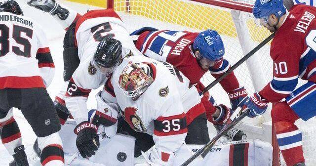 Newhook nets OT winner as Canadiens sink Senators 4