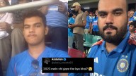 Indian Cricket Fan Goes Viral For Witnessing Both 2011 & 2025 World Cup Wins LIVE From Stadium, Fans Ask, '2023 Mein Kyun Nahi Gaye'