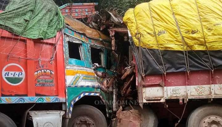 One Killed, Another Critical Due To Collision Of Trucks On Deogarh Road
