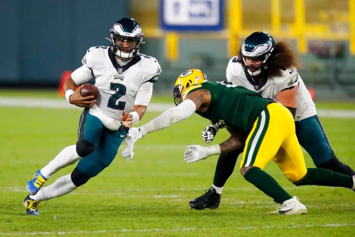 Jalen Hurts returns to Lambeau Field where his Eagles career began vs. Packers