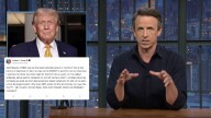 Seth Meyers responds to Trumps targeted Truth Social rant about him