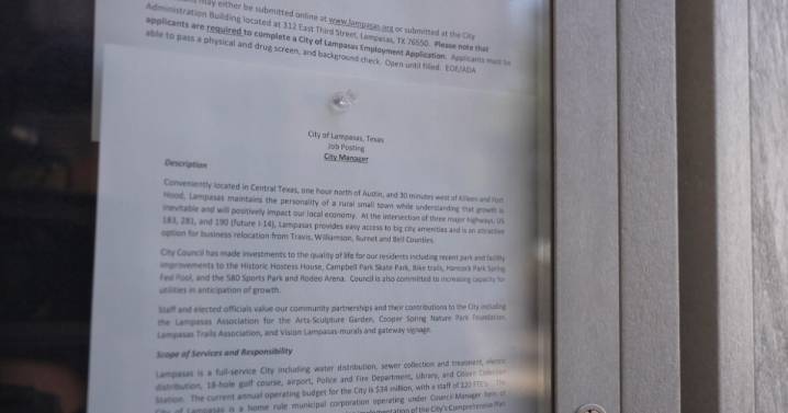 'It’s been really tough': Lampasas faces another city manager resignation