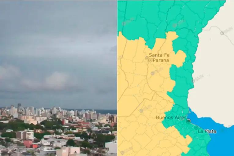 Alerta por tormentas para zona de Entre Ríos: Prevén fuertes vientos, lluvias y posibilidad de granizo