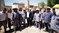 Kicillof supervisó la construcción de una nueva escuela secundaria en Lomas de Zamora