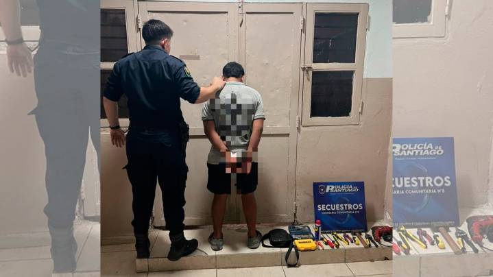 Con las manos en la masa: la policía lo atrapó adentro de la casa que entró a…