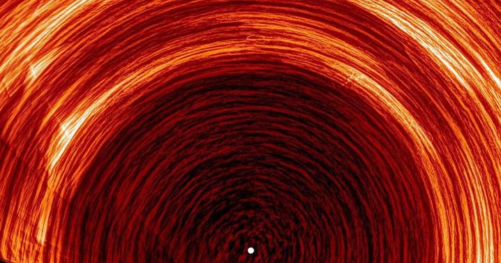 First-ever close-up of Sun’s south pole reveals a speedy surprise