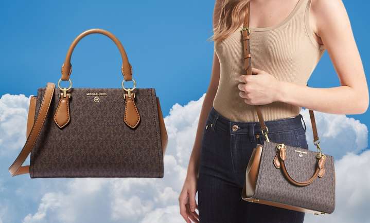 Michael Kors Marilyn Small Logo Crossbody Bag is on sale for $80