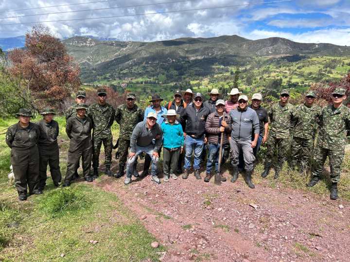 Las montañas de Boyacá renacen gracias al Ejército Nacional, autoridades y comunidades