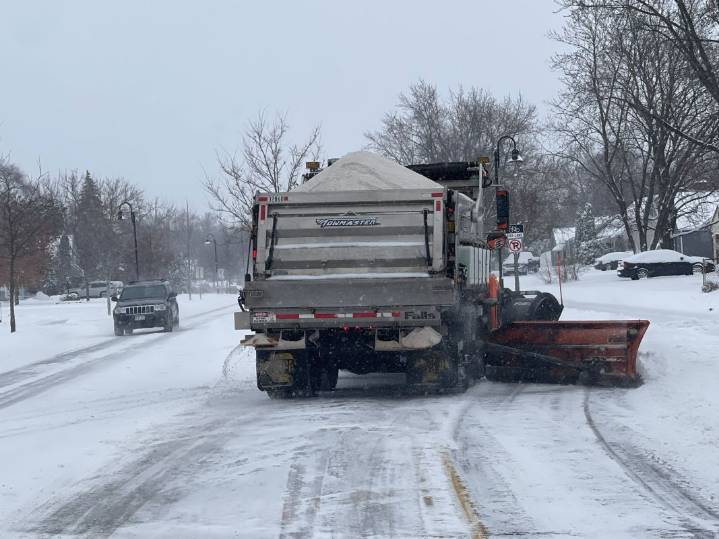 How much snow fell in Minnesota during the Saturday, Nov. 29 storm?