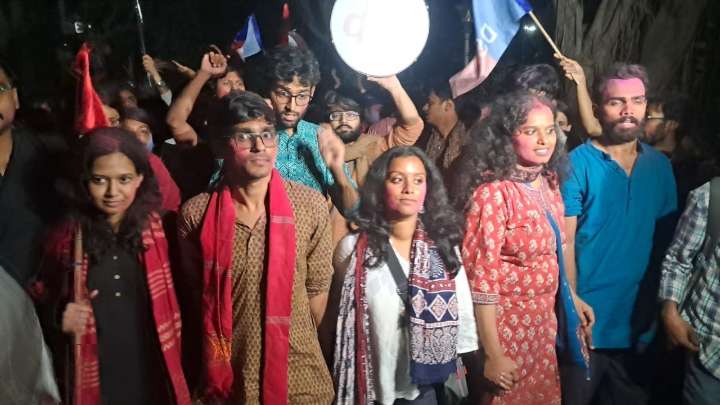 Left wins all 4 seats in JNUSU polls, bags president, vice