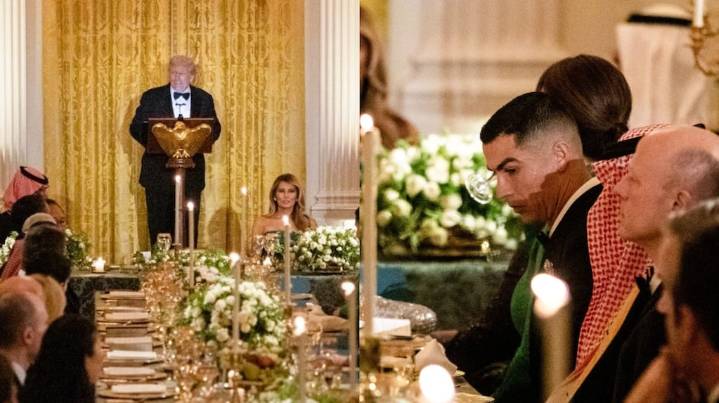 El inesperado encuentro entre Trump y Cristiano Ronaldo en la Casa Blanca: elogios y política en una cena diplomática