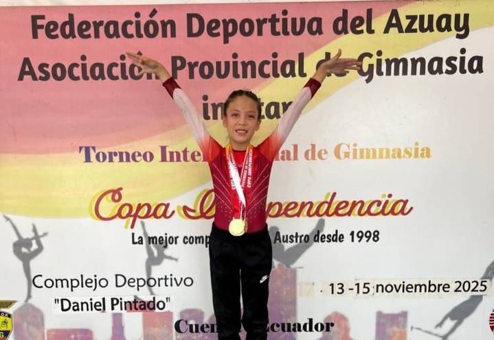 Piurana obtiene cuatro medallas de oro en torneo internacional de gimnasia artística