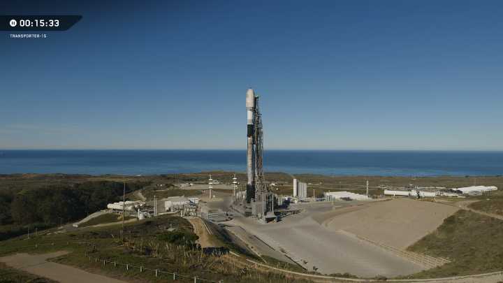 SpaceX scrubs launch of 140 satellites atop used Falcon 9 rocket from California coast
