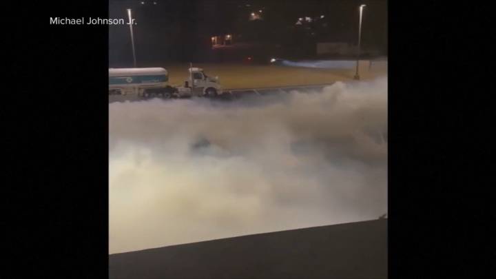 At least 7 victims remain hospitalized as Oklahoma town cleans up leak of ammonia gas