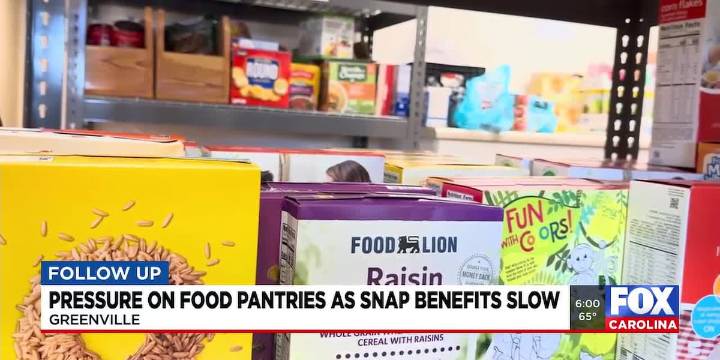 Pressure on food pantries as SNAP benefits slow