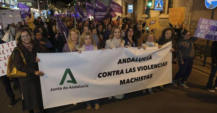 La sociedad almeriense sale a la calle a decir "no" a la violencia de género