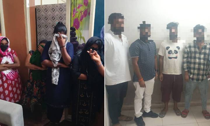 Malkajgiri SOT, Uppal Police Conduct Joint Operation on Spa Centers