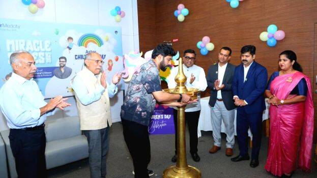 'Possess the childlike mind once again,' says Sharaf U Dheen at Aster Medcity's Children’s Day celebrations