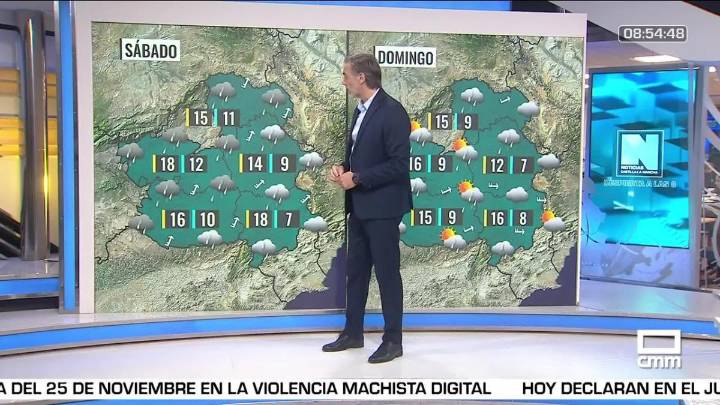 Lluvia continuada durante todo el fin de semana