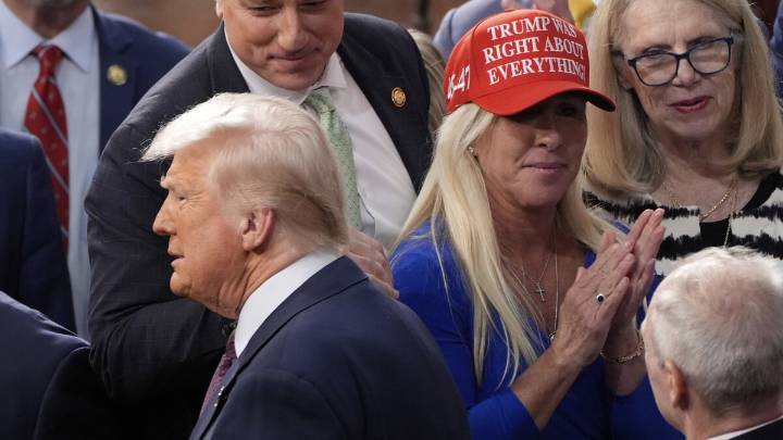 Marjorie Taylor Greene says Trump policies are 'not America first' in fight over MAGA