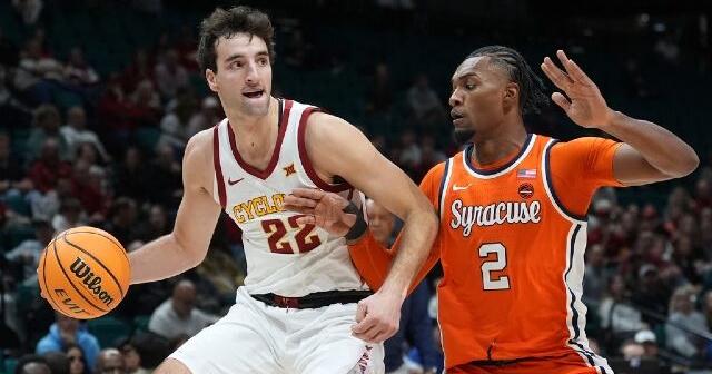 Milan Momcilovic scores 24, leads No. 15 Iowa State over Syracuse 95