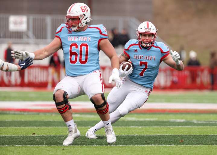Offensive line helps Johnnies steamroll St. Scholastica, 70