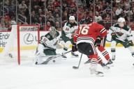 Wild escape Chicago with OT win after Hawks dominate early