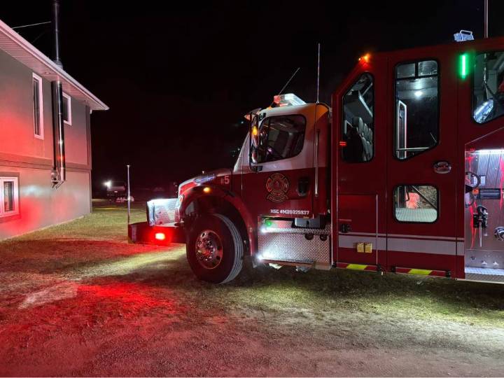 Structure fire reported in La Broquerie