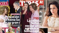 Estas son las portadas de las revistas del corazón: la Reina Sofía recibe el Toisón de Oro y María Palacios, mujer de Lequio, cuenta la verdad de su despido