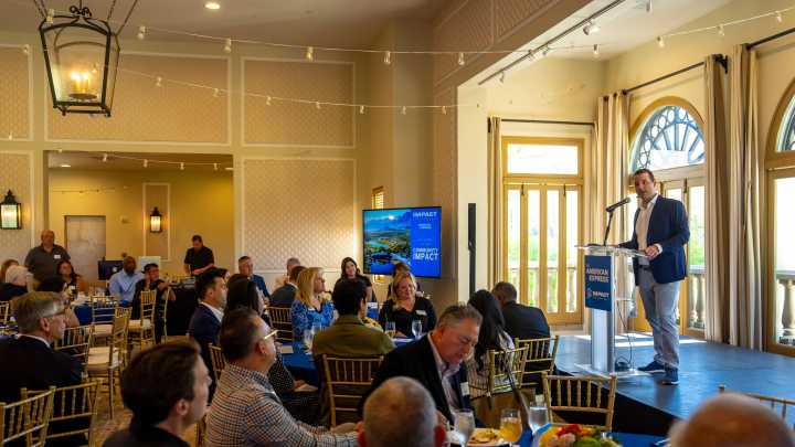 Scenes from the Impact Through Golf luncheon at La Quinta Country Club