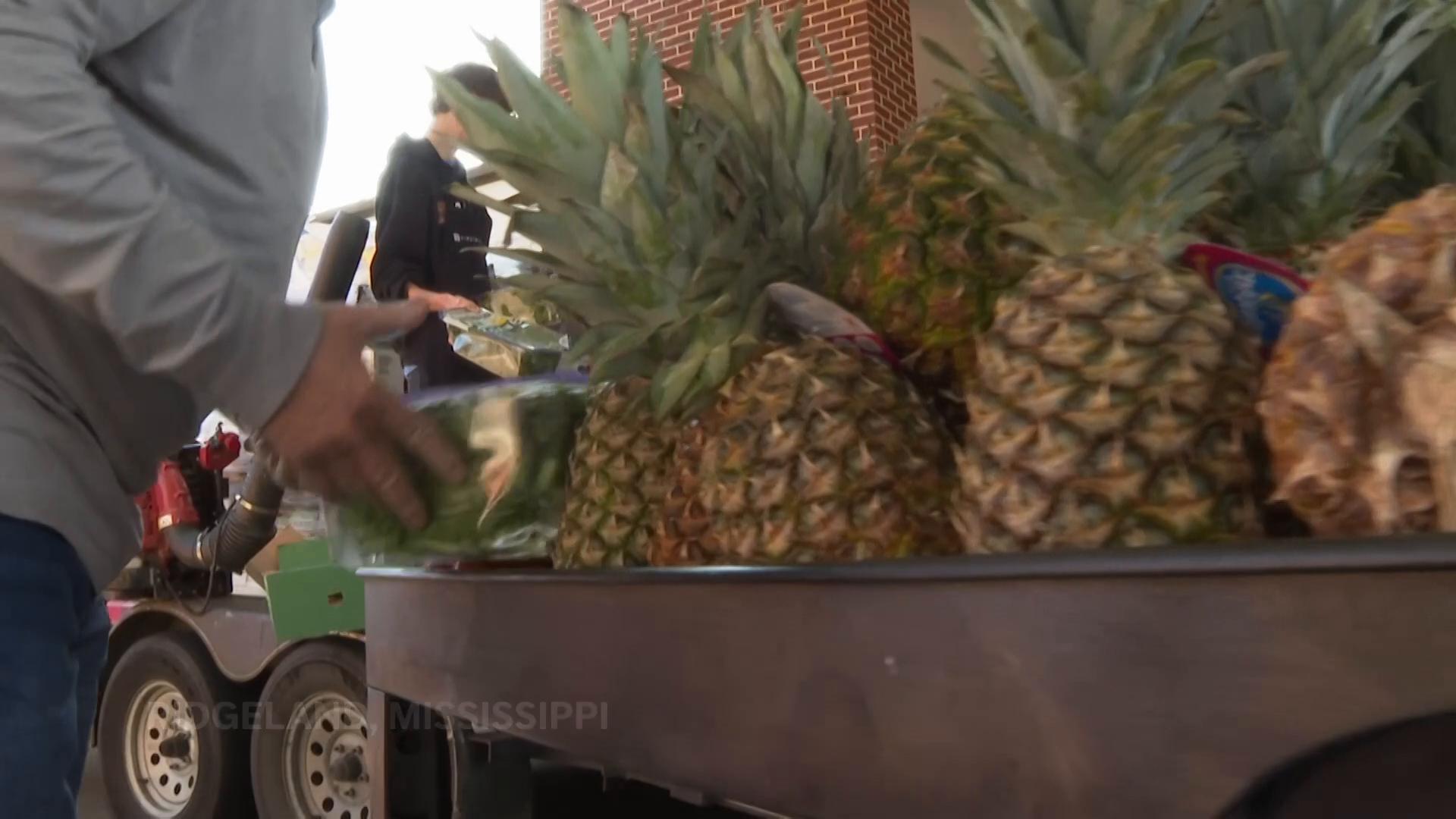 Mississippians line up for Thanksgiving meal giveaway