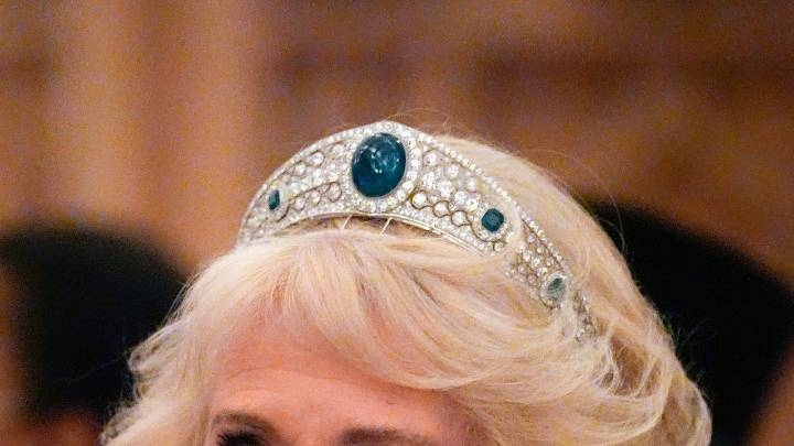 What is the Royal Family Order of King Charles III? Queen Camilla wears highly personal honour to Diplomatic Corps reception