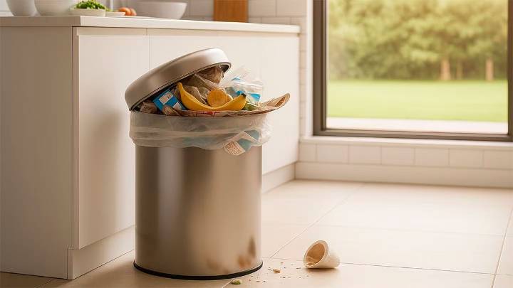 El truco casero con sal que elimina el mal olor del tacho de basura