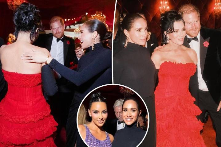 Kim Kardashian and Kris Jenner quietly delete photos of Meghan Markle and Prince Harry at 70th birthday bash