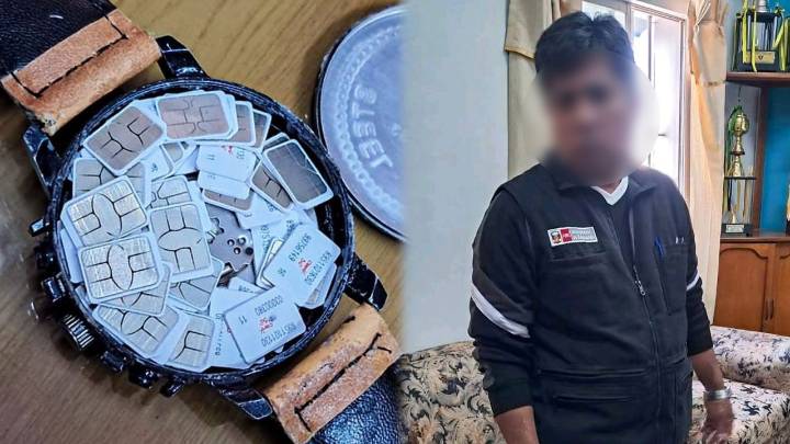 Docente intentó ingresar 55 chips ocultos en un reloj a un penal