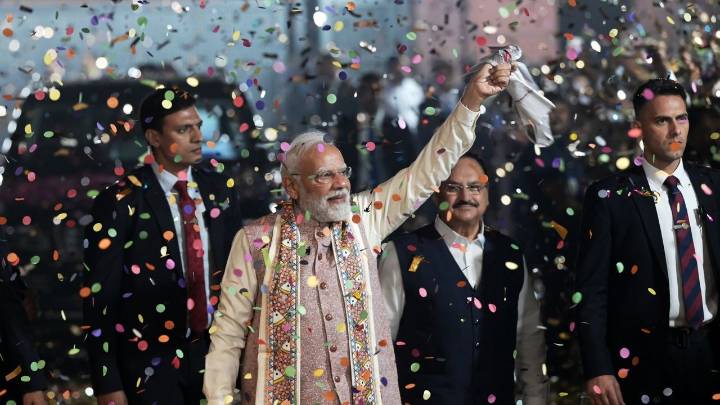 Modi's ruling coalition secures landslide victory in a key state election
